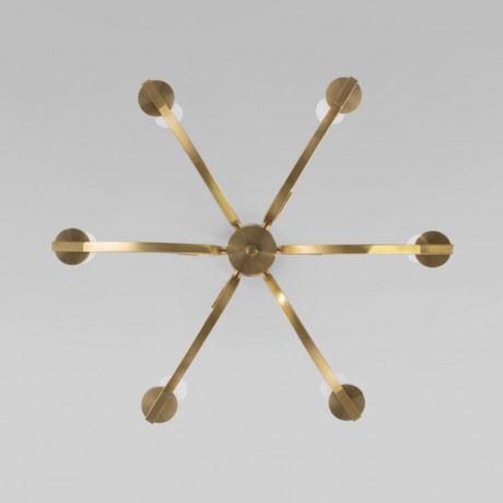 Люстра на штанге Eurosvet 60141/6 латунь