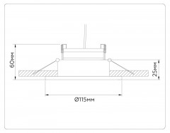 Встраиваемый светильник Ambrella Light TN52336