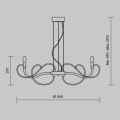 Подвесная люстра Maytoni MOD051PL-07TR