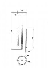 Подвесной светильник Maytoni MOD132PL-L30BSK