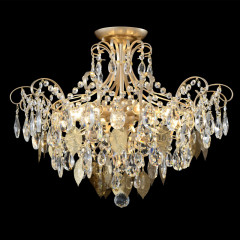 Накладная люстра Crystal Lux ESMIRALDA PL6 GOLD