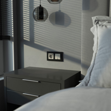 Выключатель Werkel W1222104 дымчатый