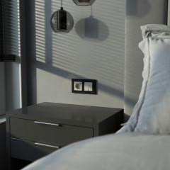 Выключатель Werkel W1222104 дымчатый