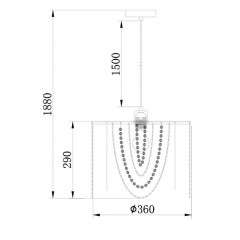 Подвесная люстра Escada 10173/1S