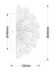 Бра Fluorite FL1157-1WB