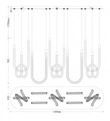 Подвесная люстра Fluorite FL1180-10P