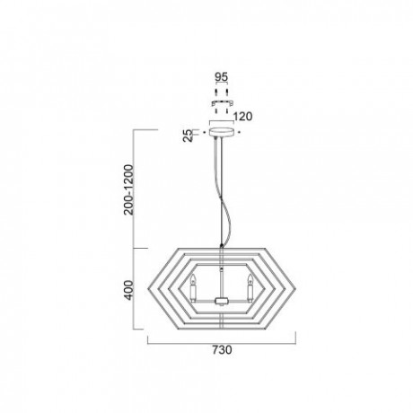 Подвесная люстра Vele Luce VL1514P04