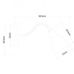 Бра ARTE Lamp A1408AP-1AB