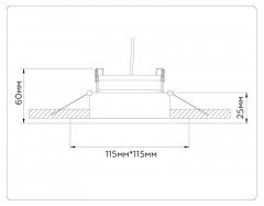 Встраиваемый светильник Ambrella Light TN52338