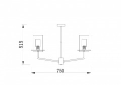 Люстра на штанге Freya FR5206PL-06FG