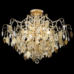 Накладная люстра Crystal Lux ESMIRALDA PL9 GOLD