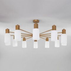 Люстра на штанге Eurosvet 70160/12 латунь Smart