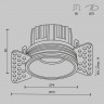 Встраиваемый светильник Maytoni Technical DL058-12W2.7K-TRS-B