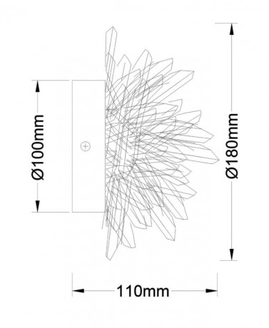 Бра Fluorite FL1157-1WS