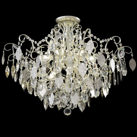 Накладная люстра Crystal Lux ESMIRALDA PL9 SILVER