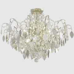 Накладная люстра Crystal Lux ESMIRALDA PL9 SILVER