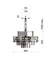 Подвесная люстра Fluorite FL1059-13P