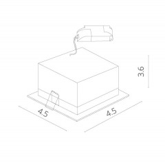Встраиваемый светильник ARTE Lamp A3153PL-1BK