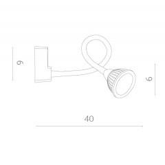 Бра ARTE Lamp A4107AP-1WH