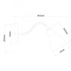 Бра ARTE Lamp A1408AP-1CC