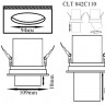 Встраиваемый светильник Crystal Lux CLT 042C110 WH