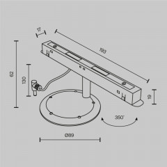 Коннектор Maytoni Technical TRA034CVC-B