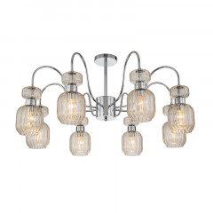 Люстра на штанге Escada 1141/8PL Chrome/Beige