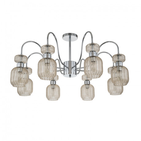 Люстра на штанге Escada 1141/8PL Chrome/Beige
