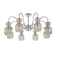 Люстра на штанге Escada 1141/8PL Chrome/Beige
