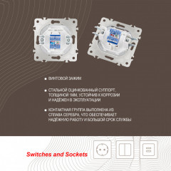 Розетка Arte Milano 203.45-1.white