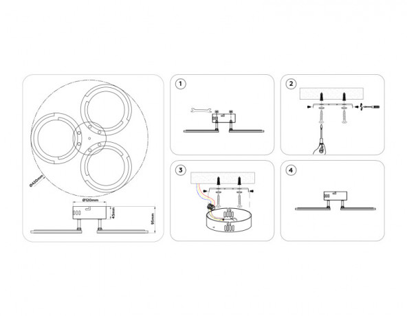 Накладная люстра Ambrella Light FA8942