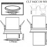 Встраиваемый светильник Crystal Lux CLT 042C130 WH