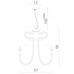 Подвесная люстра Divinare 2718/04 LM-12