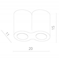 Накладной светильник ARTE Lamp A5633PL-2BK