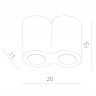 Накладной светильник ARTE Lamp A5633PL-2BK