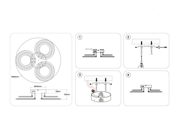 Накладная люстра Ambrella Light FA8943