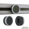 Трековая система розеток Arte Milano 380066TS LED/USB-Type-C Grey