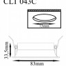 Влагозащищенный светильник Crystal Lux CLT 043C BL
