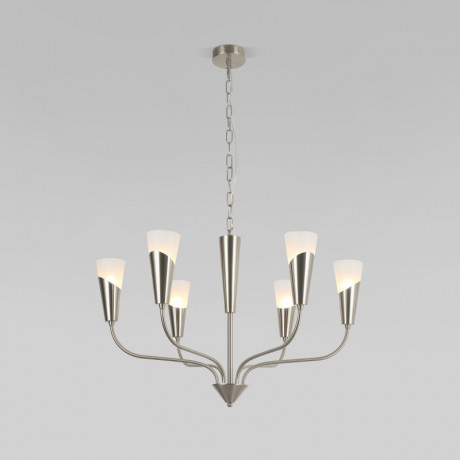 Подвесная люстра Eurosvet 60167/6 никель