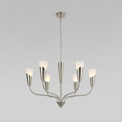 Подвесная люстра Eurosvet 60167/6 никель