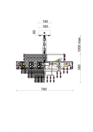 Подвесная люстра Fluorite FL1059-21P