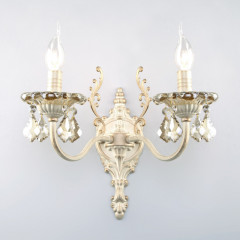 Бра Eurosvet 3281/2 белый с золотом/тонированный хрусталь Strot