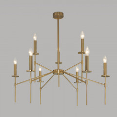 Люстра на штанге Eurosvet 60142/9 латунь