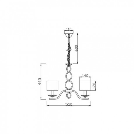 Подвесная люстра Vele Luce VL1613L05