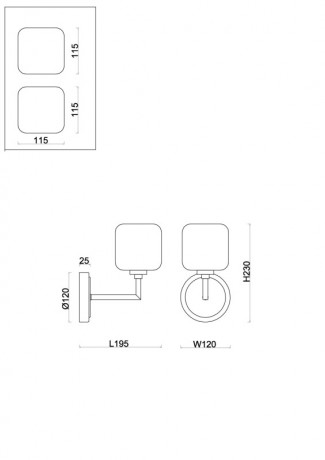 Бра Freya FR5373WL-01BS