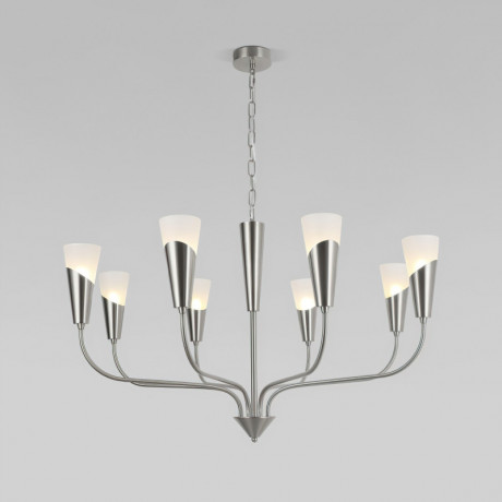 Подвесная люстра Eurosvet 60167/8 никель