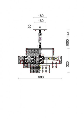 Подвесная люстра Fluorite FL1060-16P