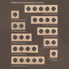 Выключатель Arte Milano 202.35-1.shampan