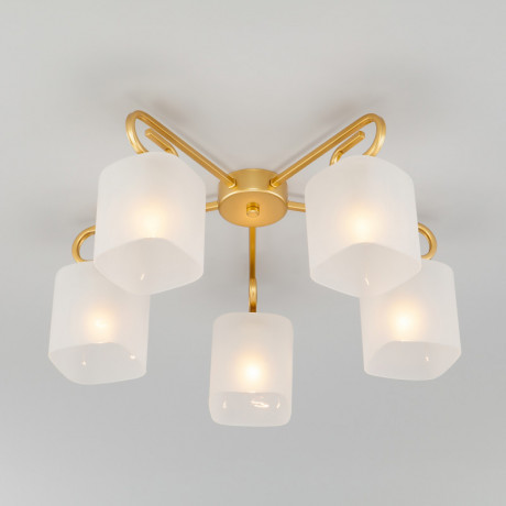 Люстра на штанге Eurosvet 30143/5 латунь