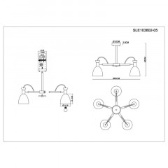 Люстра на штанге Evoluce SLE103802-05
